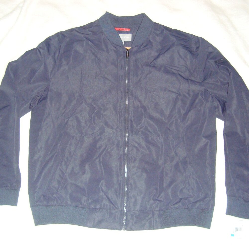 NEW Michael Kors Men’s Navy Blue Bomber Jacket Sz. XL Navy Blue NWT
